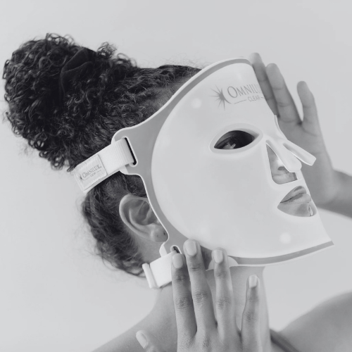 Omnilux LED light therapy mask for skin rejuvenation
