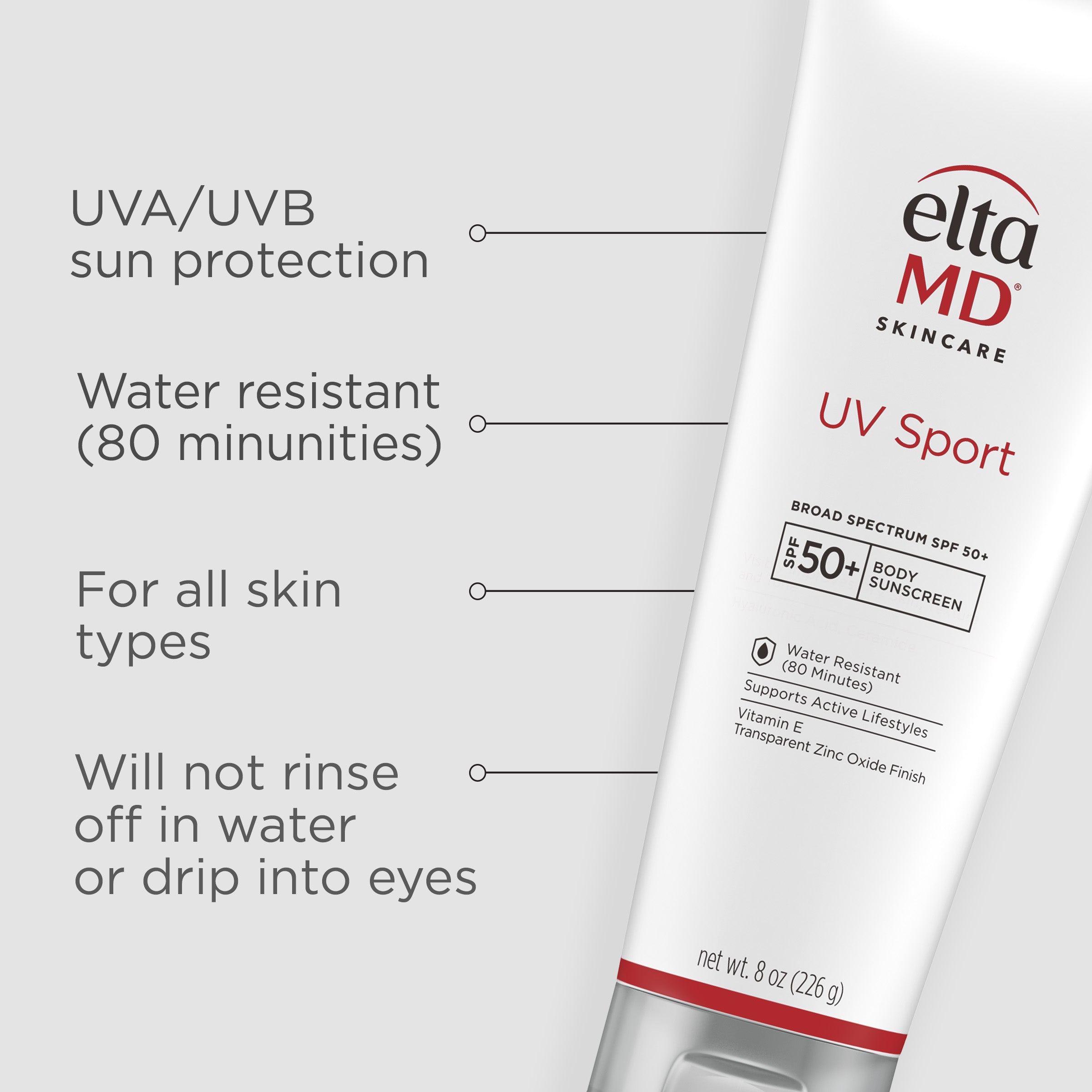 EltaMD UV Sport Broad-Spectrum SPF 50 8 Oz